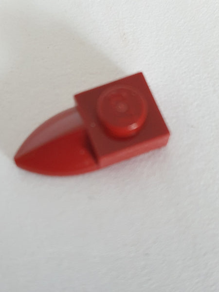1x1 modifizierte Platte mit Zahn dunkelrot dark red