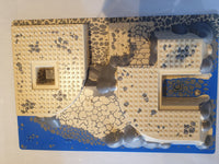 32x48x6 Grundplatte 3D mit Treppen Sand Wüste und Wasser aus Set 7047