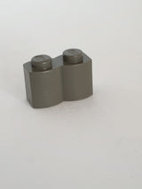 1x2 modifizierter Palisade Stein altdunkelgrau dark gray
