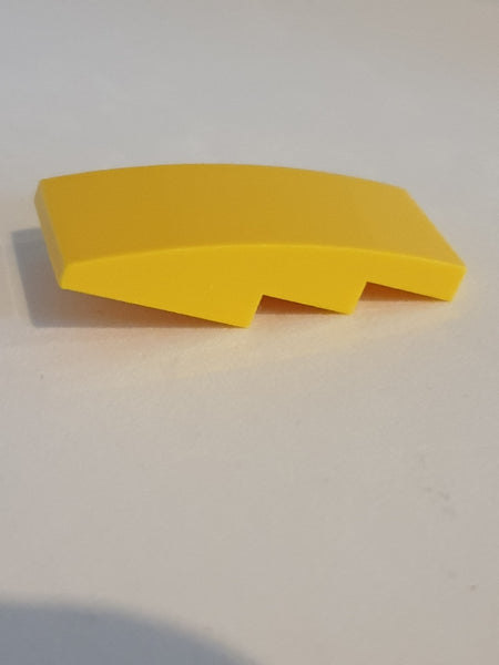 2x4 Halbbogenstein/-platte gelb