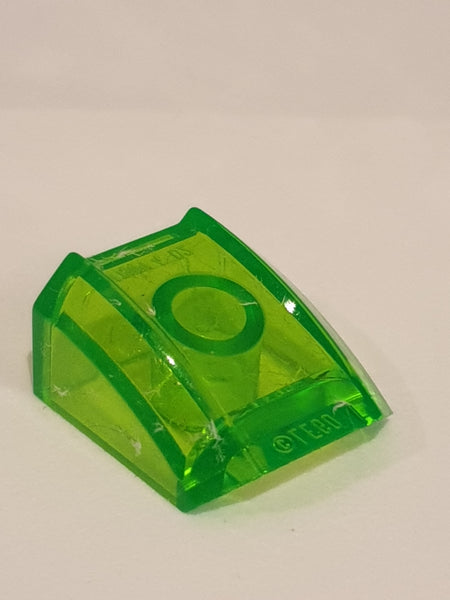 2x2 Bogenstein Motorhaube transparent mediumgrün trans bright green