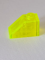 1x2 Dachstein klein transparent neongrün