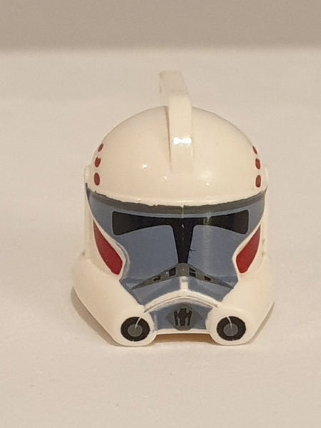 ARC Clone Trooper Helm bedruckt in dunkelrot und neuhellgrau Star Wars