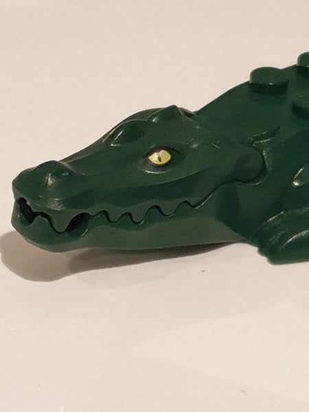 Alligator Krokodil mit neuem Desgin, farbigen Augen dunkelgrün