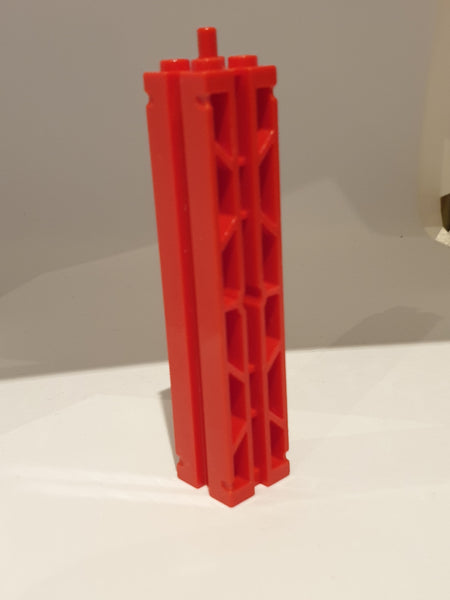 2x2x8 Stütze Bauträger Support Gitter an 2 Seiten rot