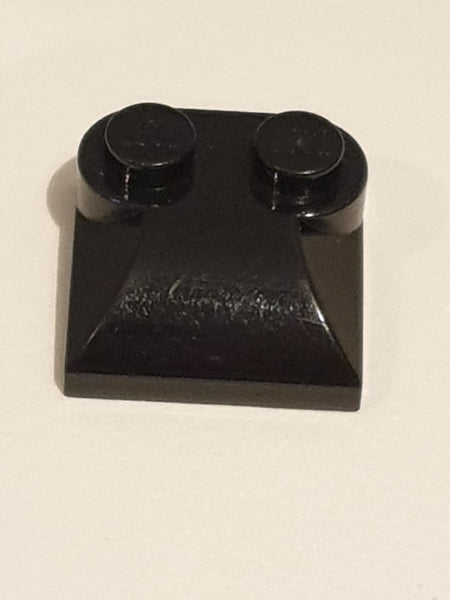 2x2x2/3 modifizierter Stein zwei Noppen, gekrümmt schwarz black