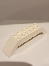 2x10x2 Dachstein an beiden Enden Schrägen weiß white