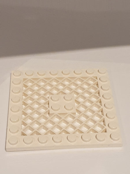 8x8 modifizierte Platte mit Gitter weiß white