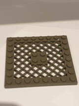 8x8 modifizierte Platte mit Gitter altdunkelgrau dark gray