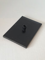 4x6 Zug Drehgestell Platte, Fliese mit 5mm Pin schwarz black