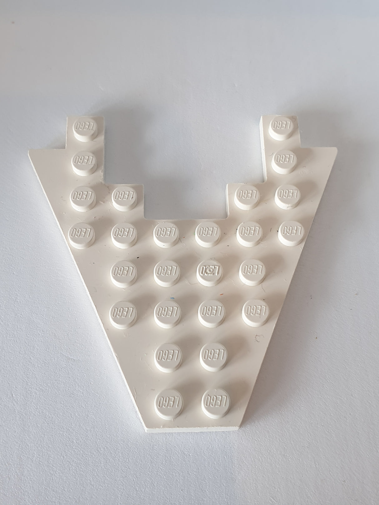 8x8 Flügelplatte mit 3x4 Ausschnitt weiß white