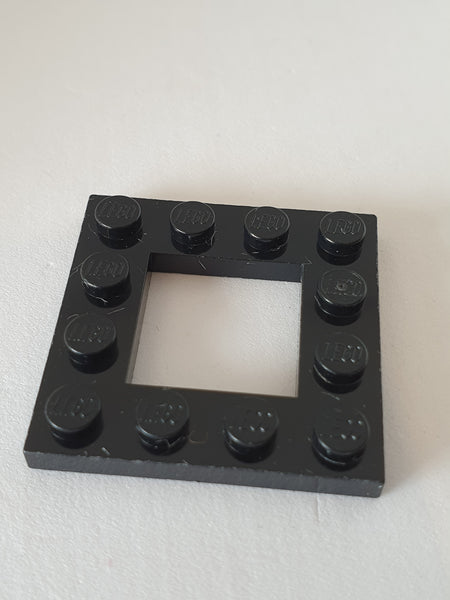4x4 Rahmenplatte schwarz black