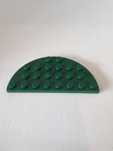 4x8 Platte doppelt abgerundet dunkelgrün