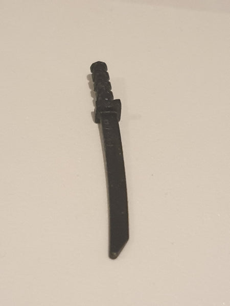 Minifig, Waffe Weapon Sword holes in crossguard and Blade, Ninja Schwert schwarz black