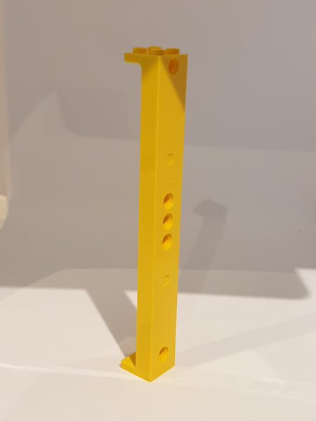 2x2x13 Stütze mit 5 Pin Löchern gelb