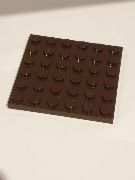 6x6 Platte dunkelbraun dark brown