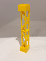 2x2x10 Stütze mit Achsloch, Träger, Pfosten gelb