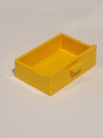 2x3 Schublade für Schrank Container gelb