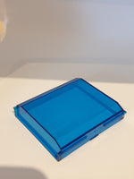 2x8x8 Paneel Scheibe transparent dunkelblau trans dark blue