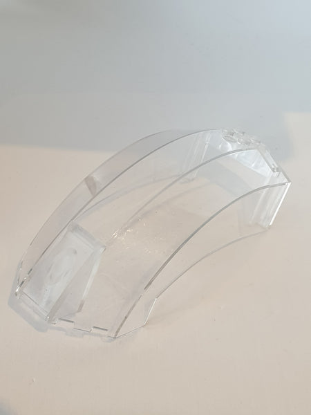 12x6x6 Windschutzscheibe gebogen ohne Pinlöcher transparent weiß trans clear
