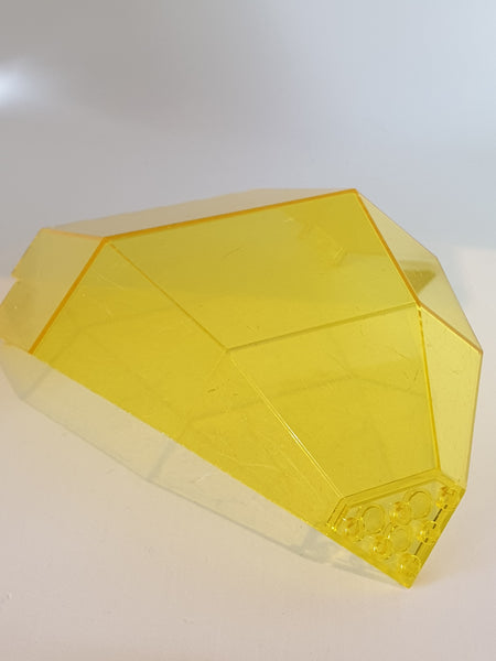 10x10x12 Dome Kuppel Paneel gebraucht; Kratzer! transparent gelb