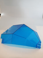 10x10x12 Dome Kuppel Paneel transparent dunkelblau trans dark blue
