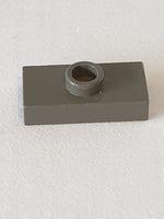 1x2 modifizierte Fliese/Platte mit Noppe ohne Nut altdunkelgrau dark gray