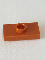 1x2 modifizierte Fliese/Platte mit Noppe ohne Nut dunkelorange