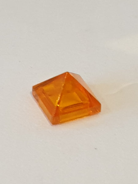 1x1 Pyramidenstein Convex transparent orange