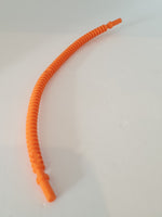 Schlauch Flexibel geriffelt 19L mit 8mm Enden, orange
