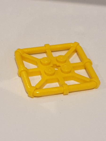 2x2 Platte modifiziert Stabrahmen viereckig gelb