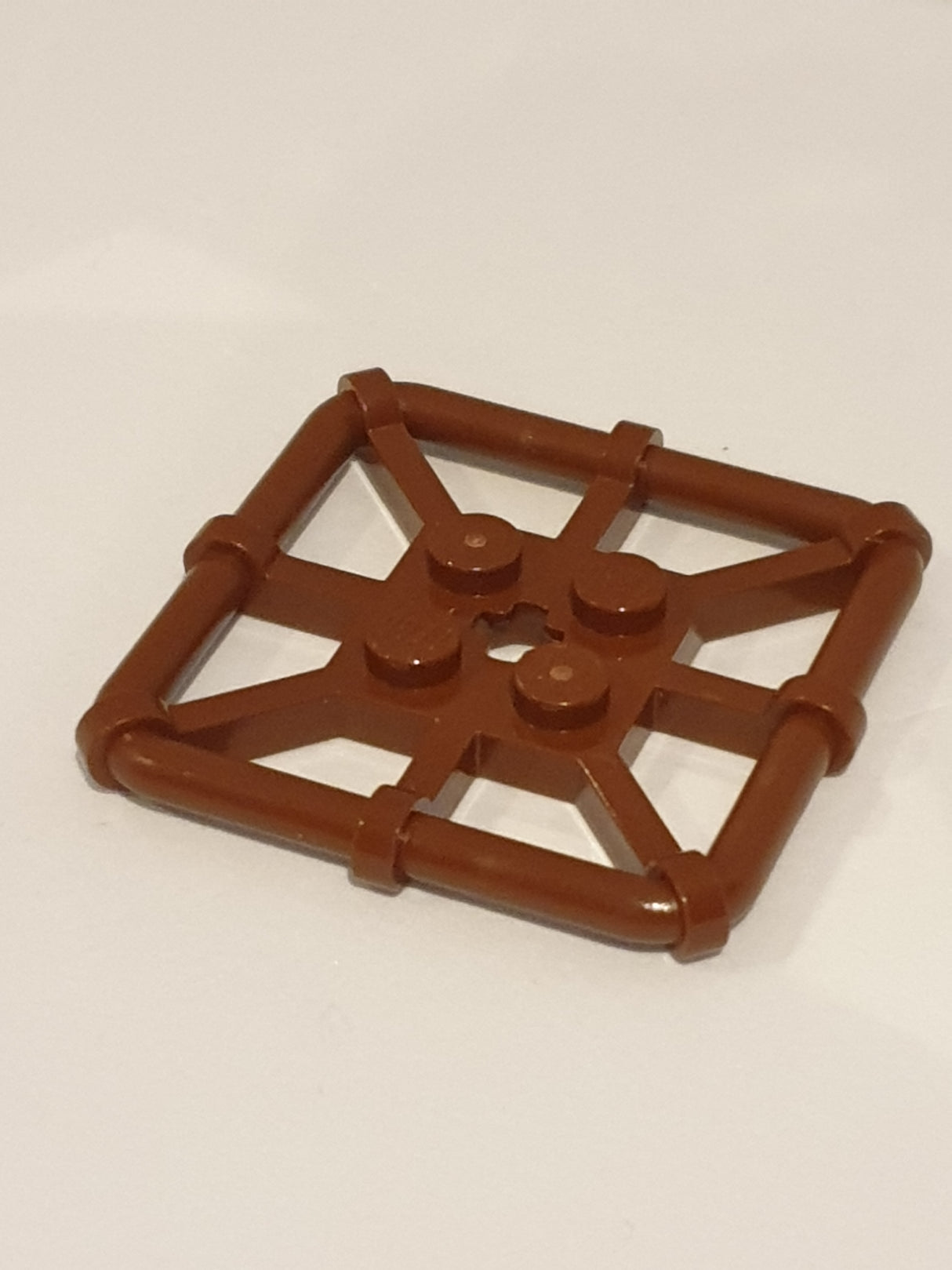 2x2 Platte modifiziert Stabrahmen viereckig neubraun reddish brown