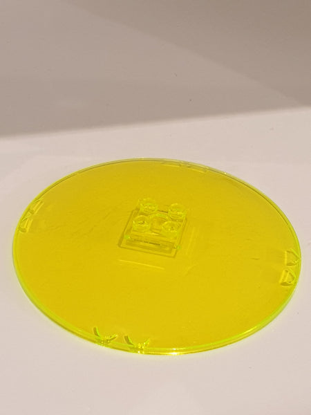 10x10 Satschüssel Parabol hohle Noppen transparent neon grün