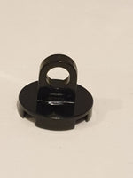 2x2 Fliese rund mit Lastring dünne Ring ohne Nut schwarz black