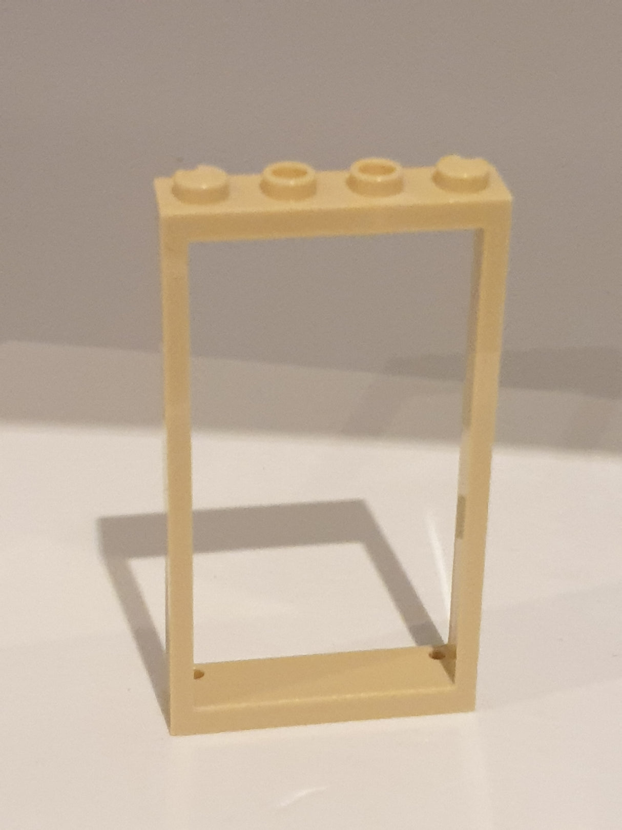 1x4x6 Türrahmen mit 2 Löchern beige tan