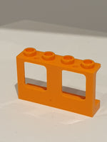 1x4x2 Flugzeugfenster doppelt neue Version orange