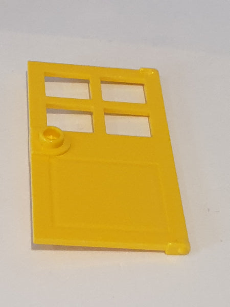 1x4x6 Tür mit 4 Fenster und Griff gelb