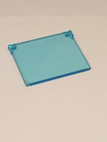 1x4x3 Glas für Fenster / Fensterglas Fensterscheibe zum Öffnen transparent hellblau trans light blue