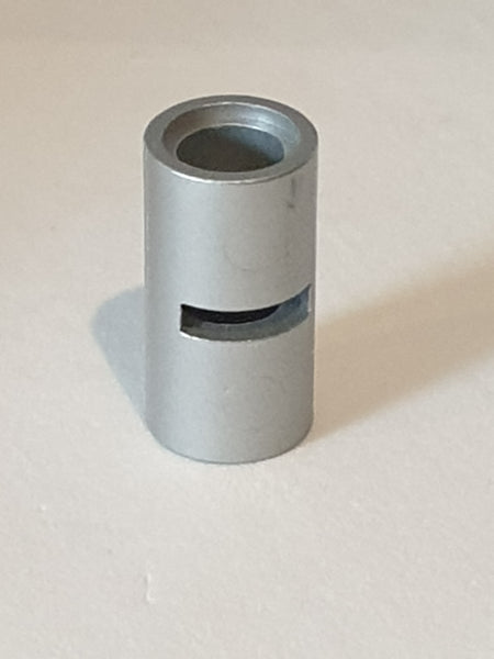 Pin- Verbinder rund mit Slot flat silver