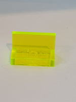 1x2x1 modifizierte Fliese Wandelement alte Ecken transparent neongrün