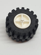 Reifen mit Felge für Tribike Motorrad Offset Lauffläche weiß white