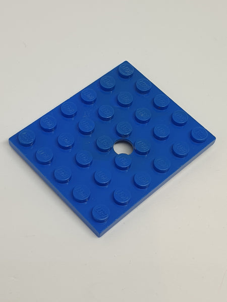 5x6 modifizierte Platte mit Loch blau