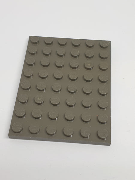 6x8 Platte altdunkelgrau dark gray