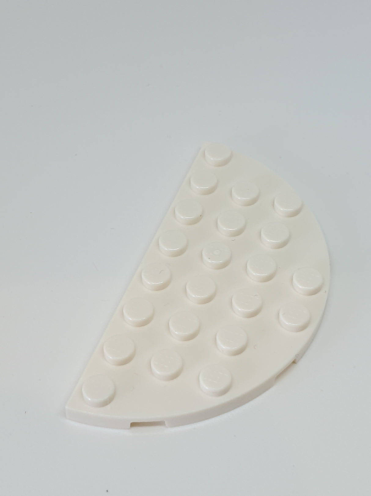 4x8 Platte doppelt abgerundet weiß white