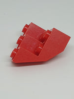3x3x2 modifizierter Stein / Facet / Ecke Unterteil invertiert rot