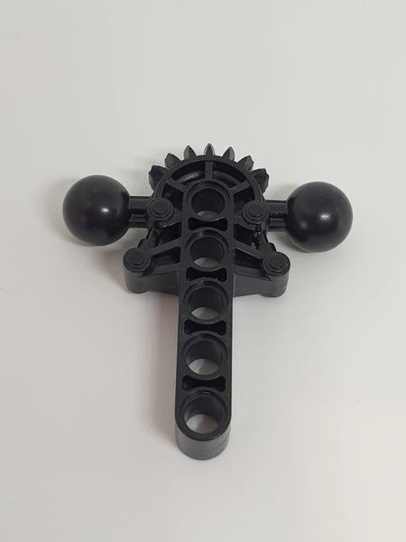 Bionicle Hips / Lower Torso with 2 Ball Joint and 7 Tooth Half Gear schwarz black