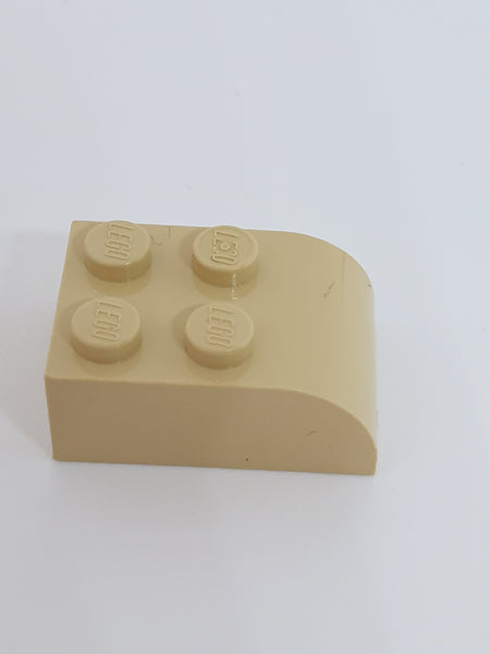 2x3 Stein modifiziert mit gebogenem Oberteil beige tan