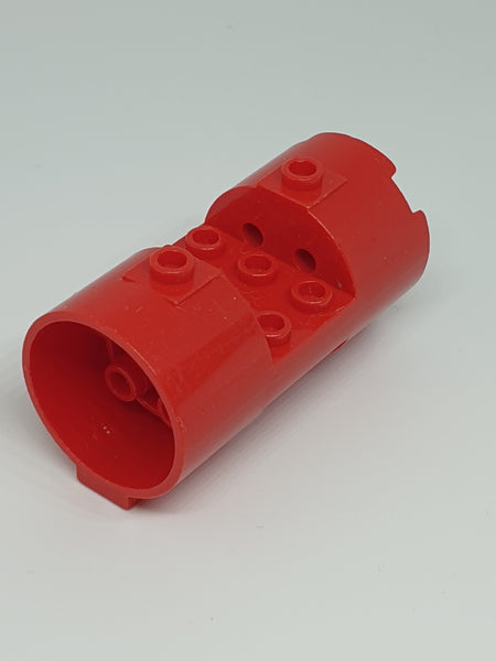3x3x6 Motor Zylinder Düse mit Ring zwischen den inneren Noppen rot