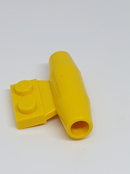 Düse / Triebwerk / Turbine, reibungslos klein 1x2 Seitenplatte mit Achshaltern gelb Yellow