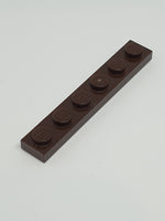 1x6 Platte dunkelbraun dark brown